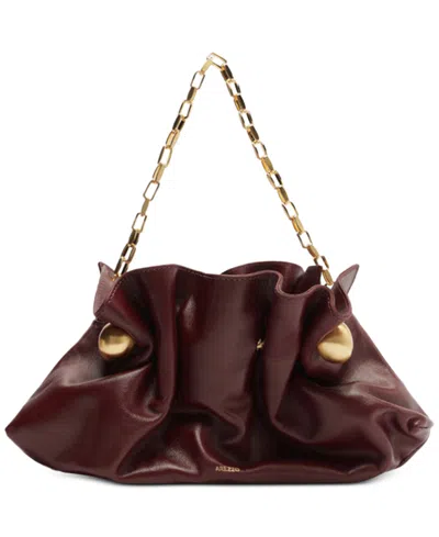 Arezzo Cleo Small Leather Clutch In Brown