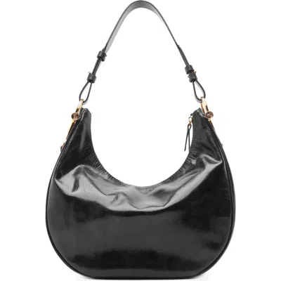 Arezzo Cora Large Leather Hobo In Black