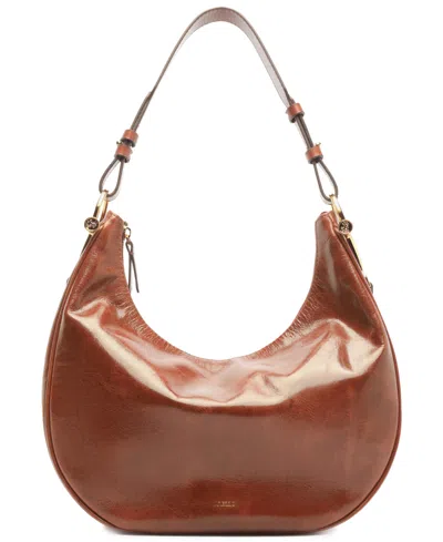 Arezzo Cora Large Leather Hobo Handbag In Brown