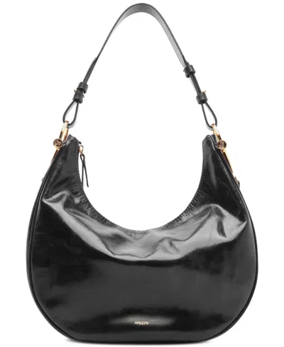 Arezzo Cora Large Leather Hobo Handbag In Black