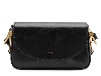 Arezzo Cora Leather Crossbody In Black