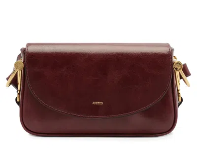 Arezzo Cora Leather Crossbody In Ruby