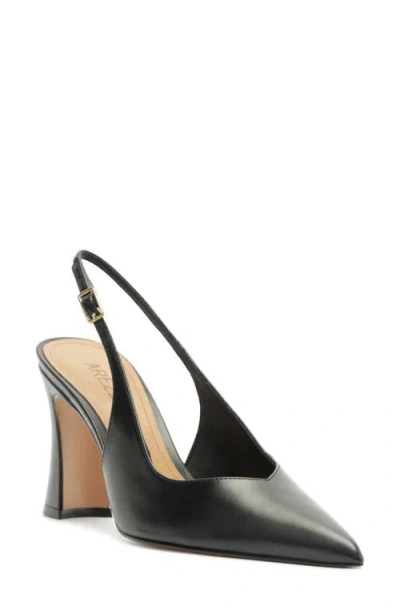 Arezzo Danielle Pointed Toe Slingback Pump In Black