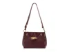 Arezzo Daphne Leather Shoulder Bag In Ruby Red