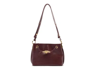 Arezzo Daphne Leather Shoulder Bag In Ruby Red
