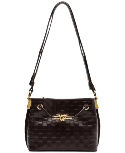Arezzo Delphine Medium Crossbody In Brown