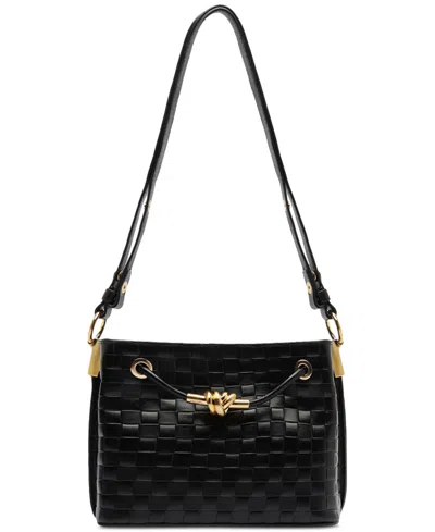 Arezzo Delphine Medium Crossbody In Black
