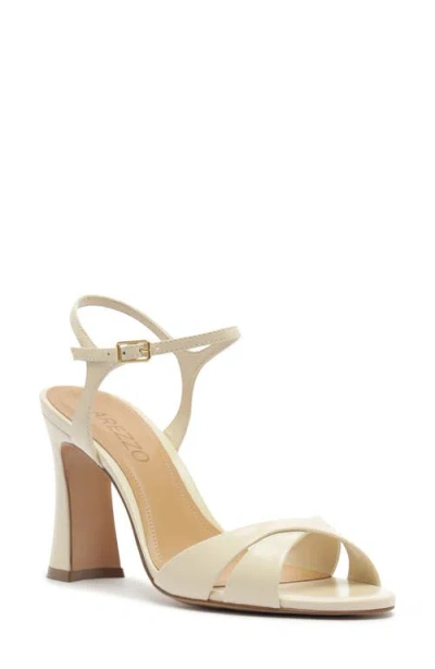 Arezzo Dina Flare Heel Sandal In Neutral
