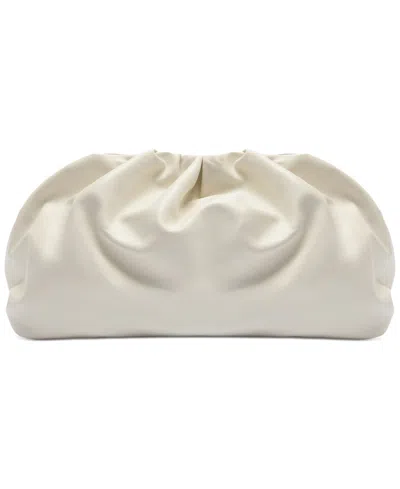 Arezzo Elizabeth Mini Leather Snap Button Handbag In White