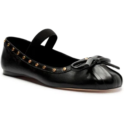 Arezzo Elsa Ballet Womens Bow Ballet Flats In Black