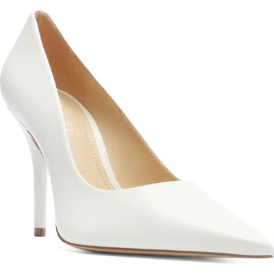 Arezzo Emily Pointed Toe Pump In White