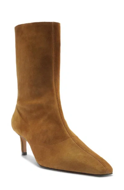 Arezzo Emmett Snip Toe Bootie In Brown
