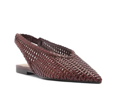 Arezzo Eva Slingback Pointed Toe Flat In Multi