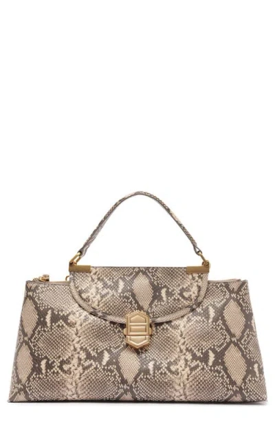 Arezzo Everly Medium Snake Embossed Leather Satchel
