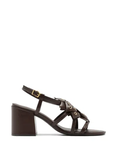 Arezzo Eyelet-embellished Floral-appliqu In Multi