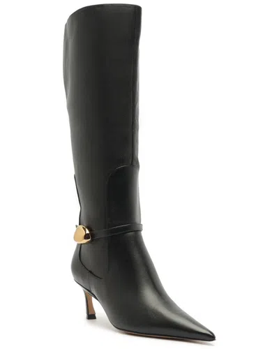 Arezzo Farah Leather Boot In Black