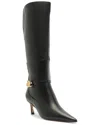 Arezzo Farah Leather Boot In Black
