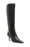 Arezzo Farrah Pointed Toe Knee High Boot In Multi
