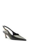 Arezzo Farrah Slingback Pointed Toe Pump In Black