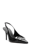 Arezzo Felicity Pointed Toe Slingback Pump In Black