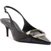 Arezzo Felicity Slingback Pointed Toe Pump In Black