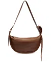 Arezzo Fleur Large Leather Crossbody In Brown