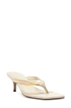 Arezzo Gia Mid Genuine Calf Hair Flip Flop In Neutral