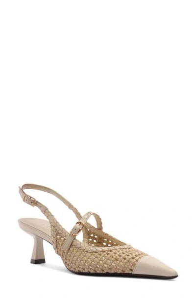 Arezzo Hazel Slingback Pump In Brown
