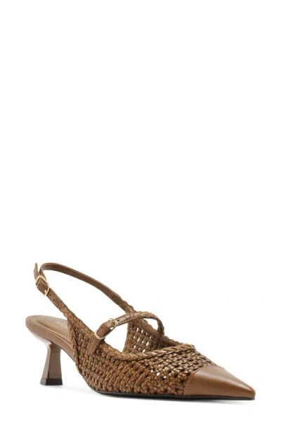 Arezzo Hazel Slingback Pump In Gold