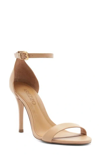 Arezzo Isabelli Ankle Strap Sandal In Brown