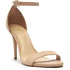 Arezzo Isabelli High Womens Ankle Strap Stiletto Heels In Brown