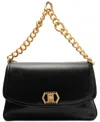 Arezzo Ivy Large Leather Crossbody In Black