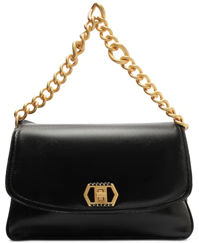 Arezzo Ivy Large Leather Crossbody In Black