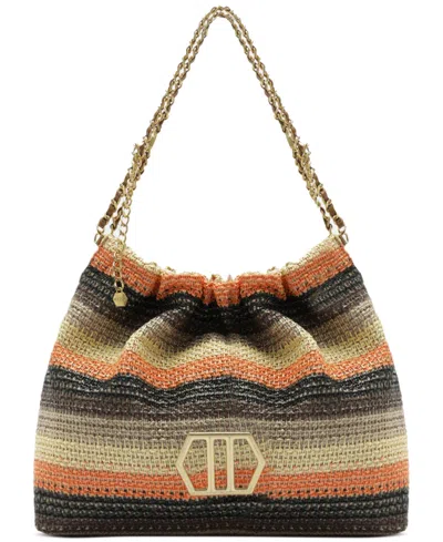 Arezzo Jackie Large Snap Button Hobo Handbag In Multi