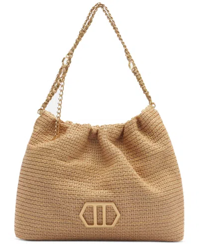 Arezzo Jackie Large Snap Button Hobo Handbag In Brown