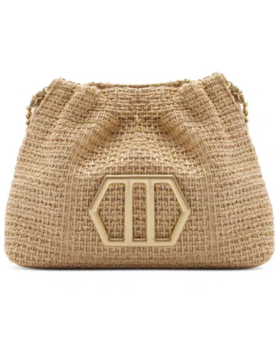 Arezzo Jackie Mini Snap Button Crossbody Handbag In Brown