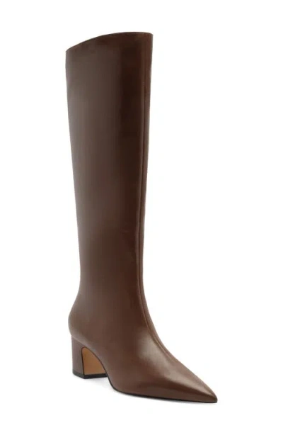 Arezzo Julie Knee High Boot In Brown