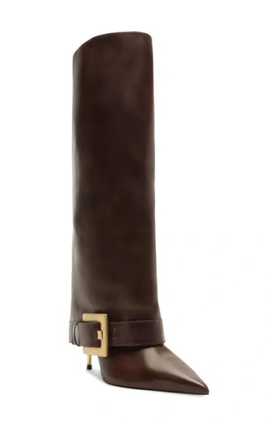 Arezzo Kenny Knee High Boot In Brown