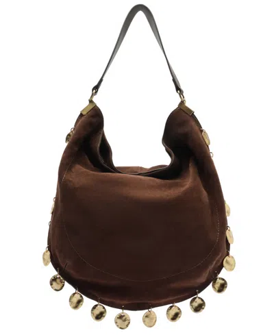 Arezzo Kira Large Leather Hobo Handbag In New Cocoa