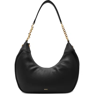 Arezzo Large Elena Leather Hobo In Black