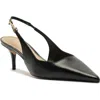 Arezzo Laurel Pointed Toe Slingback Pump In Black
