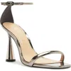 Arezzo Lea Ankle Strap Sandal In Silver