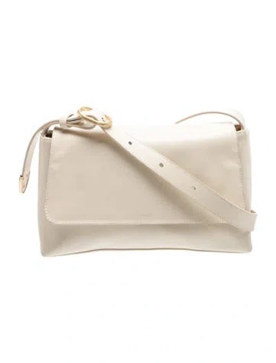 Pre-owned Arezzo Leather Crossbody Bag In Neutrals