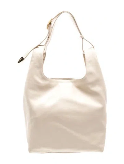 Pre-owned Arezzo Leather Shoulder Bag In Neutrals