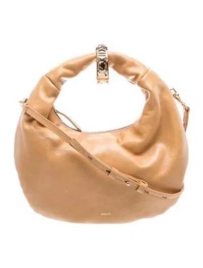 Pre-owned Arezzo Leather Shoulder Bag In Neutrals
