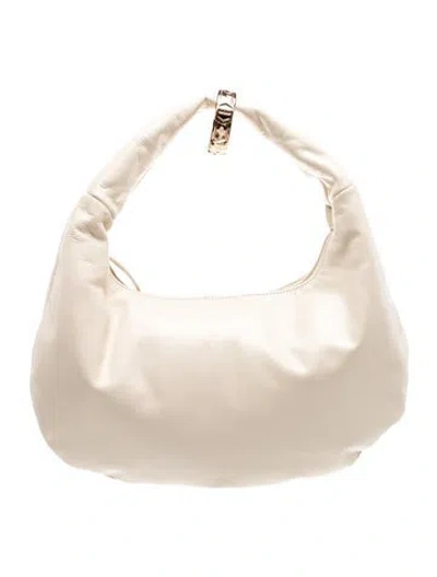 Pre-owned Arezzo Leather Shoulder Bag In Neutrals