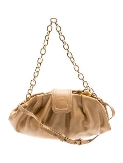 Pre-owned Arezzo Leather Shoulder Bag In Neutrals