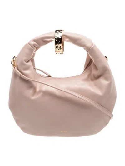 Pre-owned Arezzo Leather Shoulder Bag In Neutrals/pink