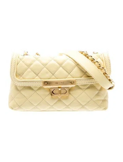 Pre-owned Arezzo Leather Shoulder Bag In Yellow