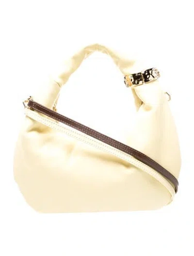 Pre-owned Arezzo Leather Shoulder Bag In Yellow